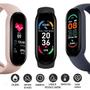 Imagem de Kit Fitness Garrafa térmica 500ml inox sensor Led +  Smartwatch M8 + Fone Bluetooth 