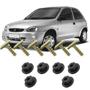 Imagem de Kit Fixação Parafuso Porca Para Moldura do Paralama Dianteiro Corsa Hatch Wind 94 95 96 97 98 99 2000 2001 2002