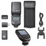 Imagem de Kit Flash Godox Para Nikon V860 Iii Ttl Hss Com Bateria + Rádio Flash Xpron