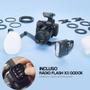 Imagem de Kit Flash Macro Dental Duplo Godox Mf12-dk3 + Rádio Flash X3 Para Câmeras Canon