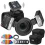 Imagem de Kit Flash Macro Duplo Godox Mf12 Ttl Com Rádio Flash X2 Para Câmeras Canon
