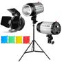 Imagem de Kit Flash Tocha Godox Mini Pioneer 250di 250w + Abas Colmeia 4 Gelatinas E Tripé