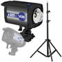 Imagem de Kit Flash Tocha Led Estúdio Profissional Mako V-lite E320 100w Bivolt + Tripé 2m