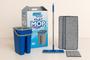Imagem de Kit Flat Mop com Balde Lava e Seca + 4 Refis Microfibra
