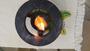 Imagem de Kit Fondue em pedra sabão para carne 30 cm - fogareiro + grelha - curado