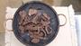 Imagem de Kit Fondue em pedra sabão para carne 30 cm - fogareiro + grelha - curado