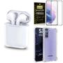 Imagem de Kit Fone Sem Fio Tws Gold S21 Plus + Película Vidro 3D