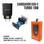 Imagem de Kit Fonte Carregador Turbo 18w com Capinha Samsung A52s 5G e Película de vidro 3D