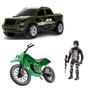 Imagem de Kit Force WarFare Com Pickup e Moto - Samba Toys