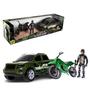 Imagem de Kit Force WarFare Com Pickup e Moto - Samba Toys