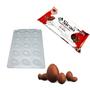 Imagem de Kit Forma BWB 50g + Barra Sicão 1kg  p/ Mini Ovo de Páscoa
