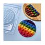 Imagem de Kit forma de acetato pop it redondo (cod 10267) com 5 unidades Bwb