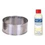 Imagem de Kit Forma Para Queijo Frescal Inox 500g + Coalho 200ml