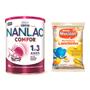 Imagem de Kit Fórmula Infantil NANLAC Comfor 800g e Biscoito Mucilon Snack Milho 35g