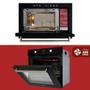 Imagem de Kit Forno de Embutir Elétrico 82L 28607 + Micro-ondas de Embutir 25L 25378 Fischer Infinity Preto 220V