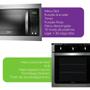 Imagem de Kit Forno Elétrico de Embutir 84 Litros Consul + Micro-ondas de Embutir 32 Litros Consul Inox/Preto 220V  Forno: 1860W / Micro-ondas: 1400W