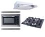 Imagem de Kit Forno Elétrico Embutir 45L Cooktop 4B Preto Depurador Embutir Safanelli