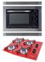 Imagem de Kit Forno Elétrico Embutir 45L Cooktop 4B Vermelho Safanelli