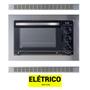 Imagem de Kit Forno Elétrico Embutir 45L Cooktop 4B Vermelho Safanelli