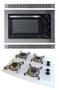 Imagem de Kit Forno Embutir Inox 45L Cooktop 4 Bocas Branco Safanelli