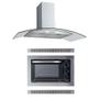 Imagem de Kit Forno Inox Embutir 45L e Coifa Gourmet 90 Cm Safanelli