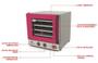 Imagem de Kit - Forno Turbo Elétrico Fast Oven PRP-004 127v Vermelho + Bancada  + 8 Assadeiras - Progás
