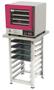 Imagem de Kit - Forno Turbo Elétrico Fast Oven PRP-004 Plus 220V Vermelho + Bancada + 4 Assadeiras - Progás