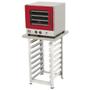 Imagem de Kit Forno Turbo Eletrico Fast Oven Prp-004 Vermelho 220V + Bancada Mes-004 - Progas