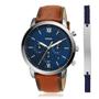 Imagem de Kit Fossil Masculino Dress Prata - FS5708SET/0AN