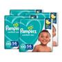 Imagem de Kit Fralda Descartável Pampers Confort Sec XXG 224 Tiras