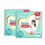 Imagem de Kit Fralda Descartável Pampers Premium Care Pants XG 128 Tiras