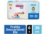 Kit Fralda Turma da Mônica Baby Tam. RN até 4,5kg - 6 Pacotes com 36 Unidades Cada Imagem de Kit Fralda Turma da Mônica Baby Tam. RN até 4,5kg
