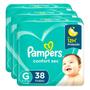 Imagem de Kit Fraldas Pampers Confort Sec G - 3 Pacotes 38 Unidades