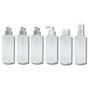 Imagem de Kit Frascos Viagem Creme 3 Pushpull 1 Pump 1 Spray 1 Fliptop