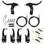 Imagem de Kit Freio V-Brake Completo Para Bicicleta Bike + 2 Pares de Sapatas Pastilhas Extras