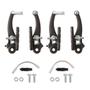 Imagem de Kit Freio V-Brake Nylon Preto Completo para Bike Bicicleta 