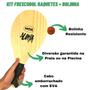 Imagem de Kit Frescobol Tênis De Praia 2 Raquetes E 1 Bola