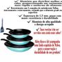 Imagem de Kit Frigideiras Grande 3 Peças Tamanho 26cm, 24cm e 22cm Color Antiaderente Com 5 Camadas De Teflon