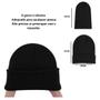 Imagem de Kit frio inverno touca gorro e par de luvas com touch p/cel