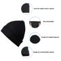 Imagem de Kit frio inverno touca gorro e par de luvas com touch p/cel