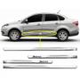 Imagem de Kit Friso Lateral Personalizado Modelo Slim Inferior Cor Cromado Siena 2012 a 2020 4 Portas