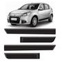 Imagem de Kit Friso Lateral Sandero 2008 a 2014 Preto 4 Portas Sanfris