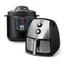 Imagem de Kit Fritadeira Air fryer 4L cor Inox + Panela de Pressão Elétrica 6L Midea