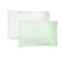 Imagem de Kit Fronha Malhas Lisa 40 x 28Cm Com 2 Pçs Verde Papi