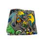 Imagem de Kit Fronhas e Lençol com Elástico Casal Plush Microfibra Fleece Infantil Dinossauros Arrumadinho Enxovais