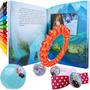 Imagem de Kit Frozen Disney Presilha de Cabelo + 2 Pulseiras + Livro + 12 Gizes