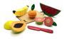 Imagem de Kit Frutinhas com corte 5 frutas Brinquedo de Madeira - Newart Toys