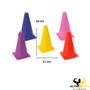 Imagem de Kit Funcional Treinamento AgilidadeConteúdo do Kit: 05 ConesCaracterísticas dos Cones:Material: polipropilenoPeso: 60g