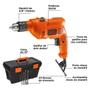 Imagem de Kit Furadeira Impacto 3/8 560w 5 Brocas + Caixa Black Decker 220V