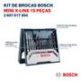 Imagem de Kit Furadeira Impacto Parafusadeira Bosch Gsb 13 Re Com Jogo X-Line 15 Brocas 110v